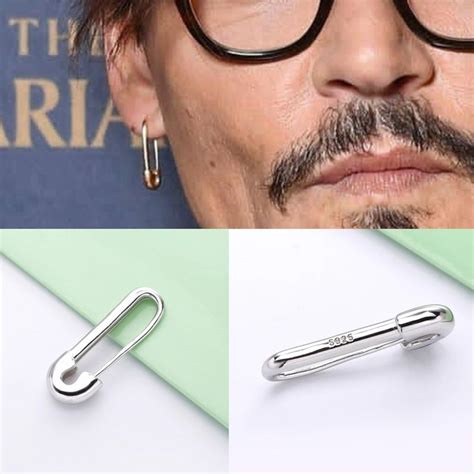 safety pin earrings johnny depp
